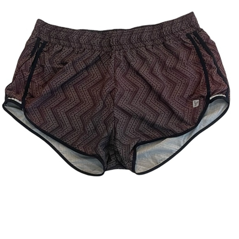 PRANA Running Shorts with Built In Briefs Size M